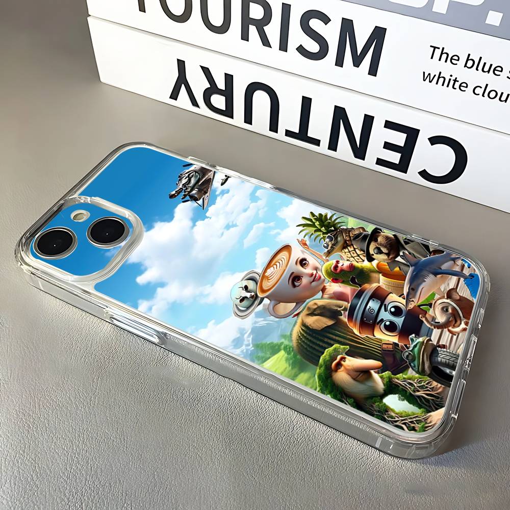 Tung Sahur Tralalero Tralala Phone Case For iPhone 17,16,15,14,13,12,11 Pro,Max,Plus,X,XS,XR,SE4,E Mini Transparent Soft Cover