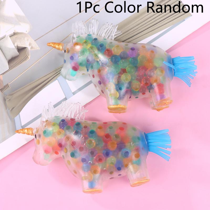 

Игрушка-антистресс, улучшающая настроение, игрушка для сжимания, снятие стресса и тревоги, игрушка-шар-единорог, красочный гель-вода C