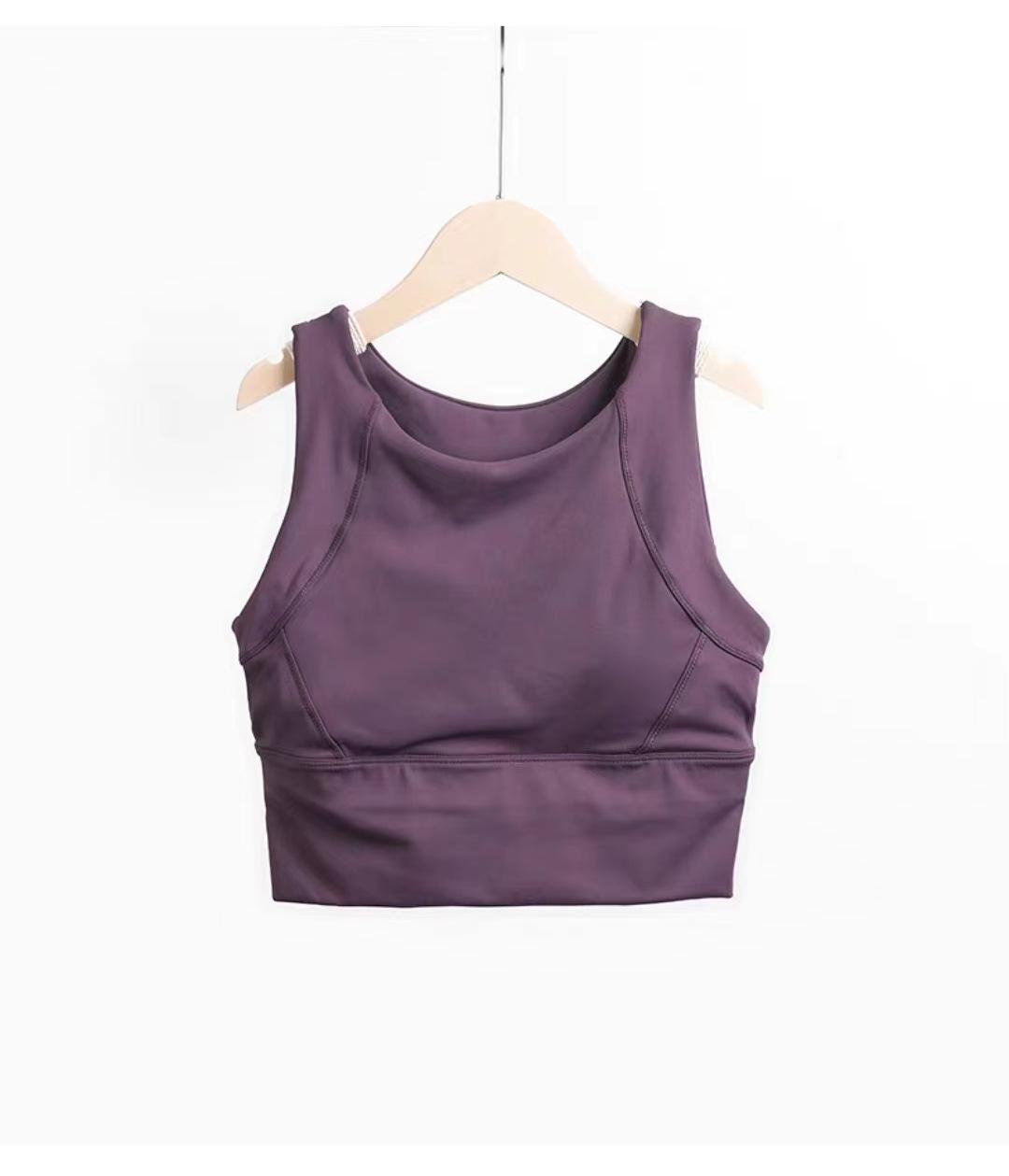 

Высокоударный спортивный бюстгальтер с защитой от ударов для женщин - жилетного типа, цельная чашка, идеально подходит для бега и йоги. Large