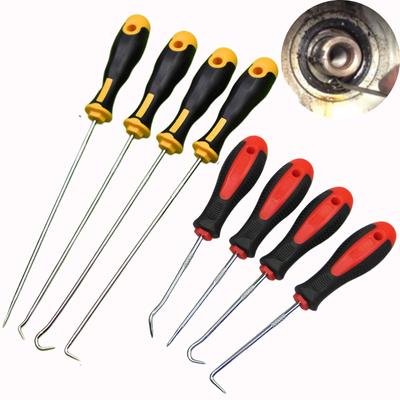 4-teiliges Auto-Öldichtungs-Schraubendreher-Set für O-Ringe, Dichtungsabzieher, langes Entferner-Werkzeug-Set, Auto-Pick und Haken