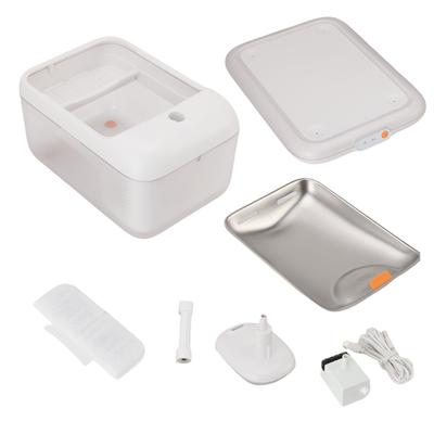 Katzen-Wasserbrunnen Kabellos Intelligenter Haustier-Wasserspender Edelstahl 4,5L Große Hundetränke