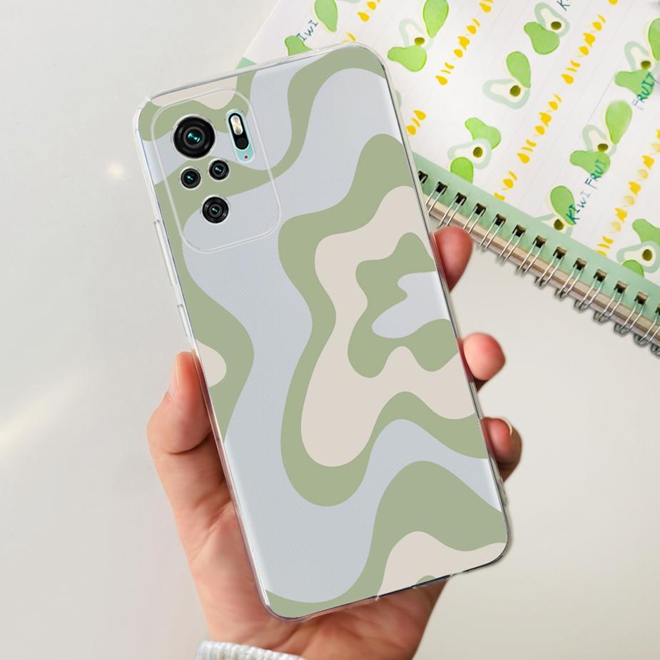 For Xiaomi Redmi Note 10 4G Case Redmi Note 10S Luxury Painted Cover Cases For Xiaomi Redmi Note 10 Pro Max Note10 S Soft Fundas