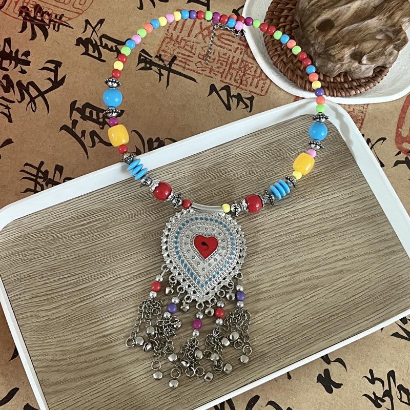 Bohemian Princess Tassel Forehead Pendant - Exotic Ethnic Style Hair Accessory