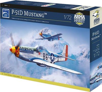 Arma Hobby Mierka Mustang Plastikový Model Kit ADL70070 1/72 P-51D (Lietadlo)