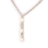 Les Trésors De Lily [J7777] - Silver Ivory 'Perla' Necklace