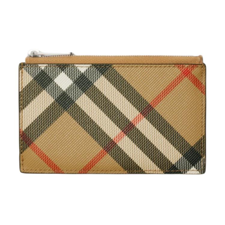 

Burberry Vintage Check Кожаный держатель для карт на молнии Бежевый кошелек для мелочи 80919001 Basic Set (Bag+Dust Bag)