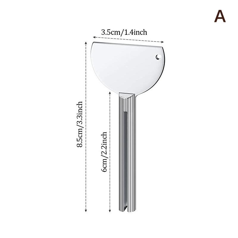 1Pcs Stainless Steel Toothpaste Squeezer Facial Cleanser Toothpaste Dispenser Squeezer Tube Tools Metal Bathroom Accessories