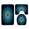 Creative Door Mat Bathroom Toilet Three-Piece Floor Mat Bedroom Living Room Sand Carpet