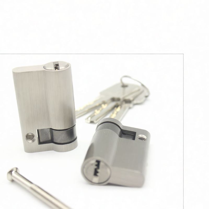 45MM Brass Half Lock Cylinder an Profile Single Side Knob Operated Security Core Replacement Door Hardware Accessory