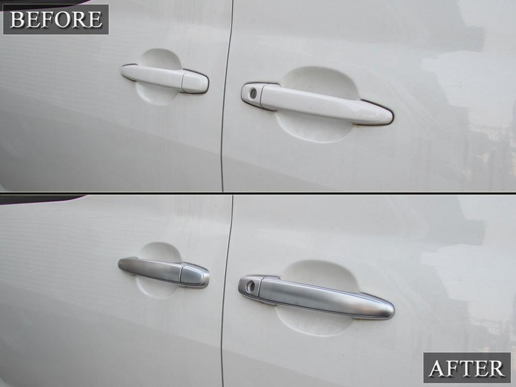 BRIGHTZ Door Handle Satin for Mark X GRX Mark X Covers, Silver, (120, 121, 125) [DHC-NOBU-381] GRX120, GRX121, GRX125, X120, X121, X125, (Product