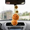 2 PCS Sunflower Car Interior Rear View Mirror Ornament Hanging Accessories, Knitted Flower Interior Mirror Decorations, Handmade Aesthetic Decor