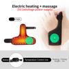 USB Heated Wrist Wrap 3 Massage Modes for Sports Muscle Strain Relief Sprain Stabilization Therapy Unisex