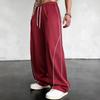 New Summer American Cool and Handsome Fried Street Tide Brand Three-dimensional Casual Cutting Contrasting Color Versatile Straight Sports Trousers