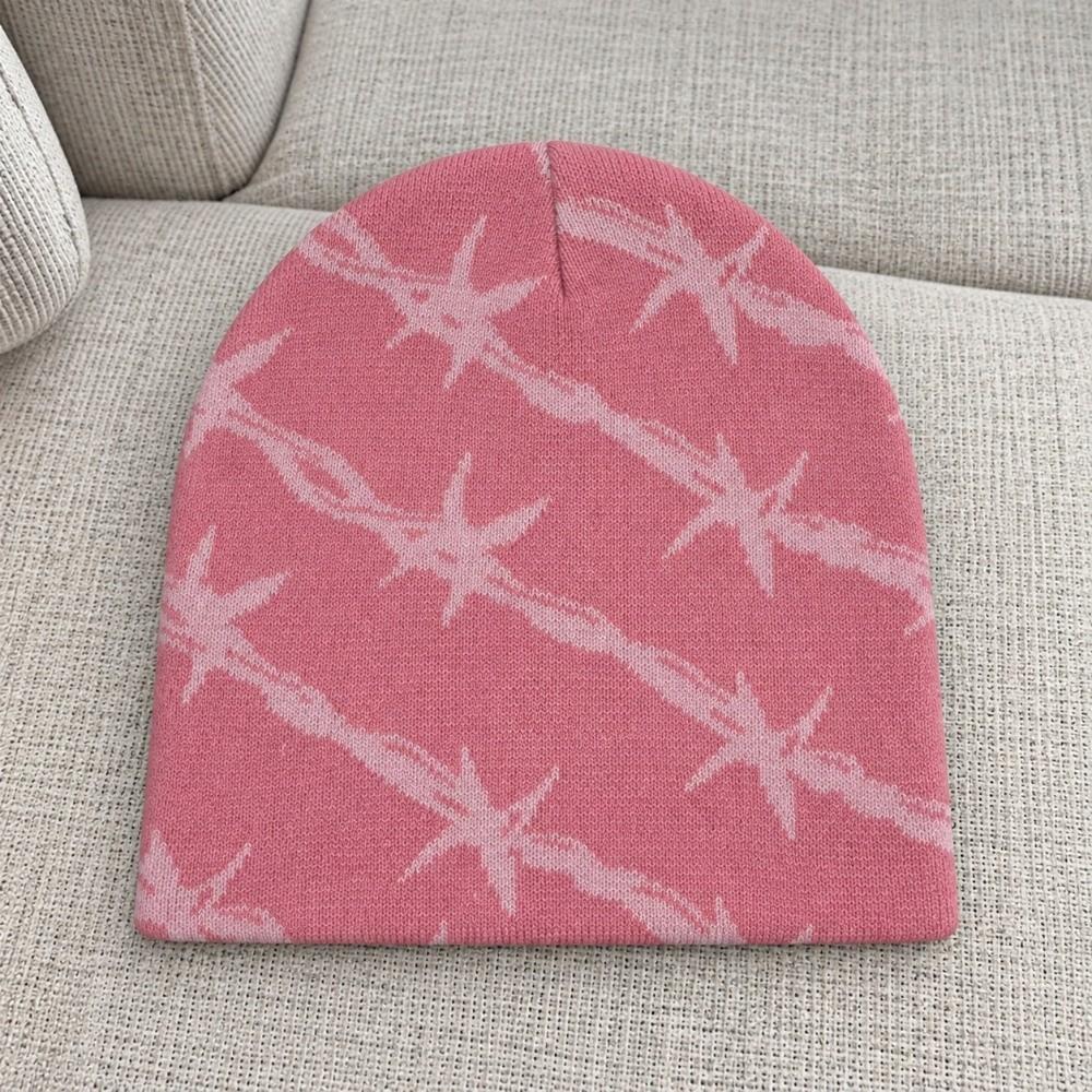 Thickened Double Layer Knit Beanie Warm Knitted Hat Streetwear Winter Skull Cap Outdoor