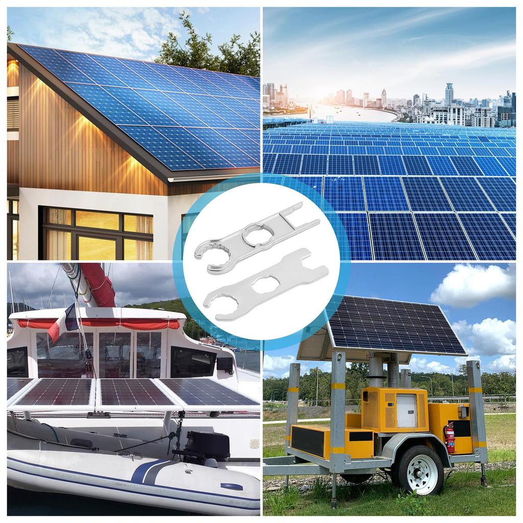 Solar Connector Metal Spanner Wrench Solar Connector Tool Metal Spanner Wrench Assembly for Solar Panel Cable System