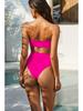 Women's Metal Buckle Bandeau Bandage Bikini - Style 2043