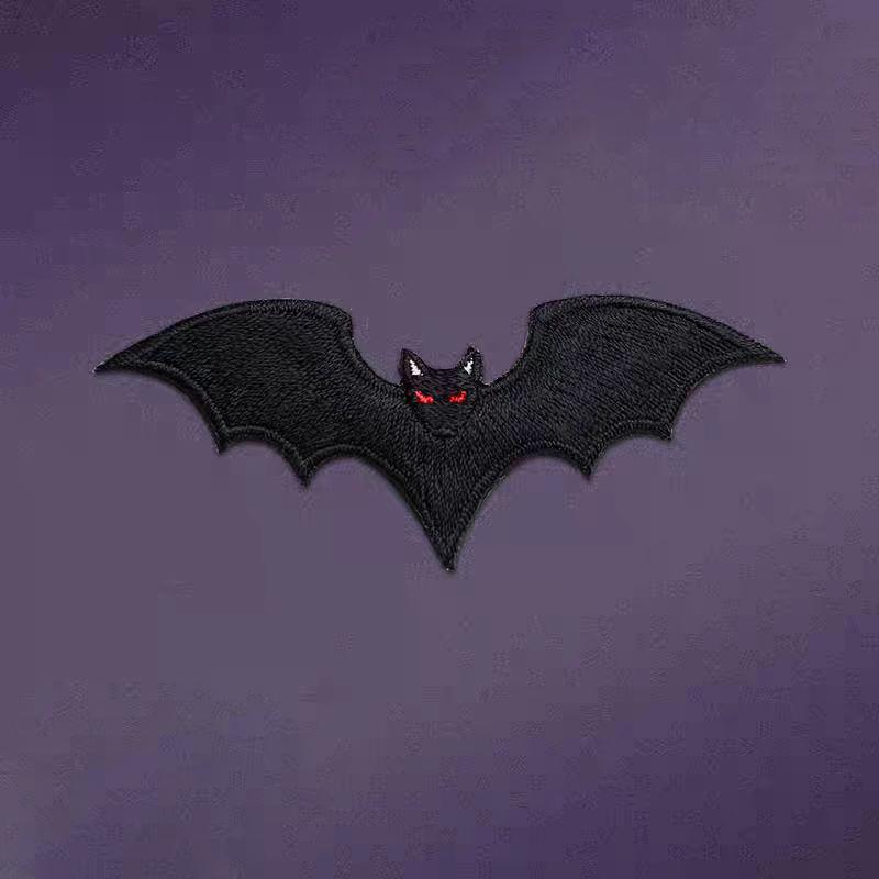 4Pcs Animal Embroidery Patch Spider Scorpion Bat Iron On Patch Applique DIY Holes Repair Clothing Decoration