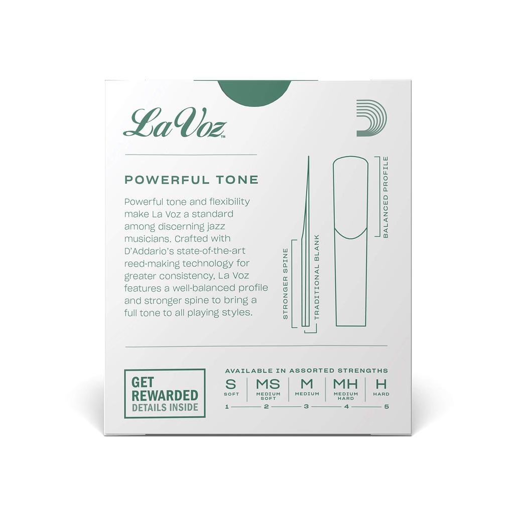 D'Addario Bb Clarinet Reed Medium 10pcs RCC10MS