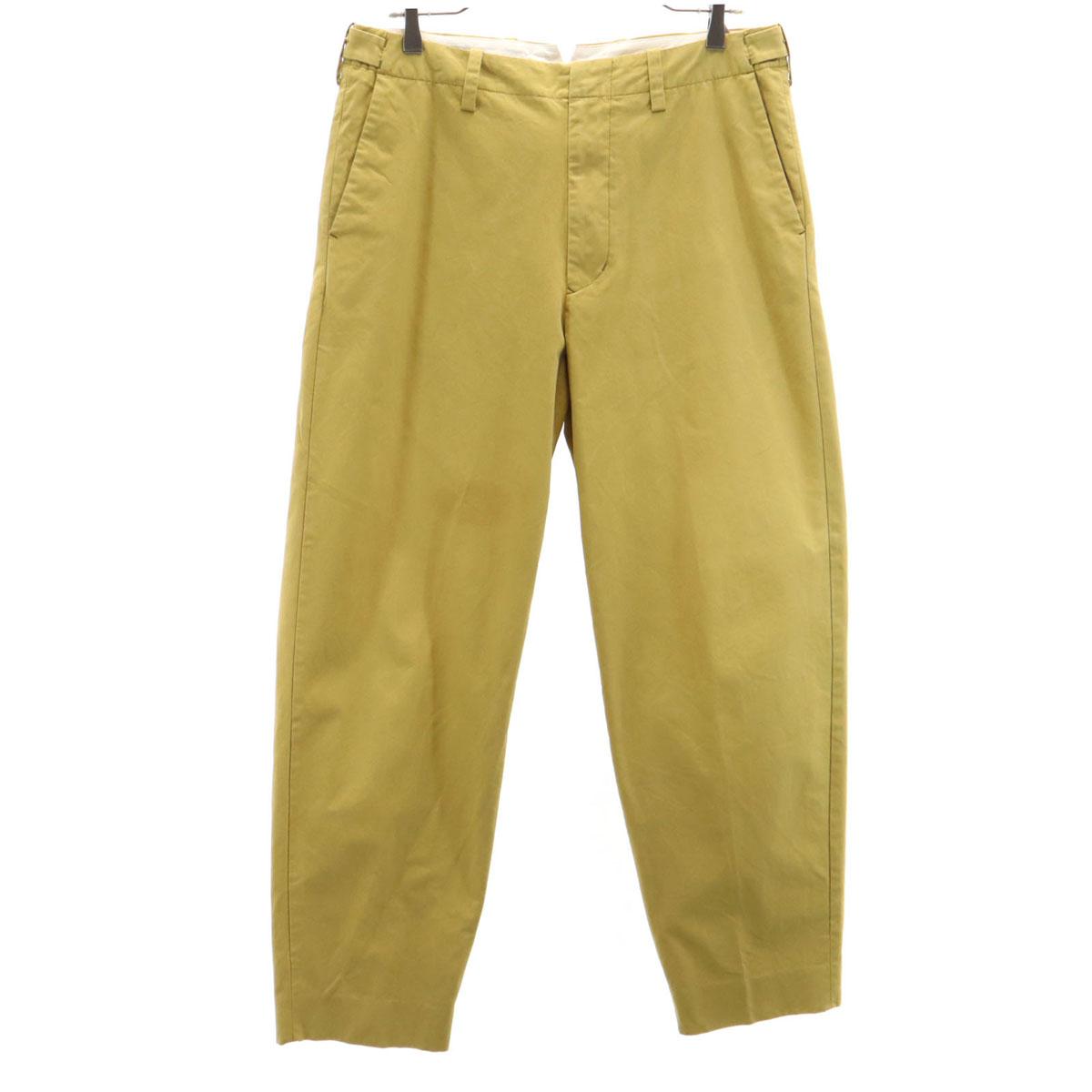 

YAECA WRITE сделано в Японии Брюки-слаксы с хлястиком M горчичный Мужские Б/У