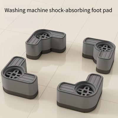 4 STÜCK Geräuschreduzierende Unterlage für stoßfeste Kühlschränke und Waschmaschinen, geeignet für alle Arten von Waschmaschinen