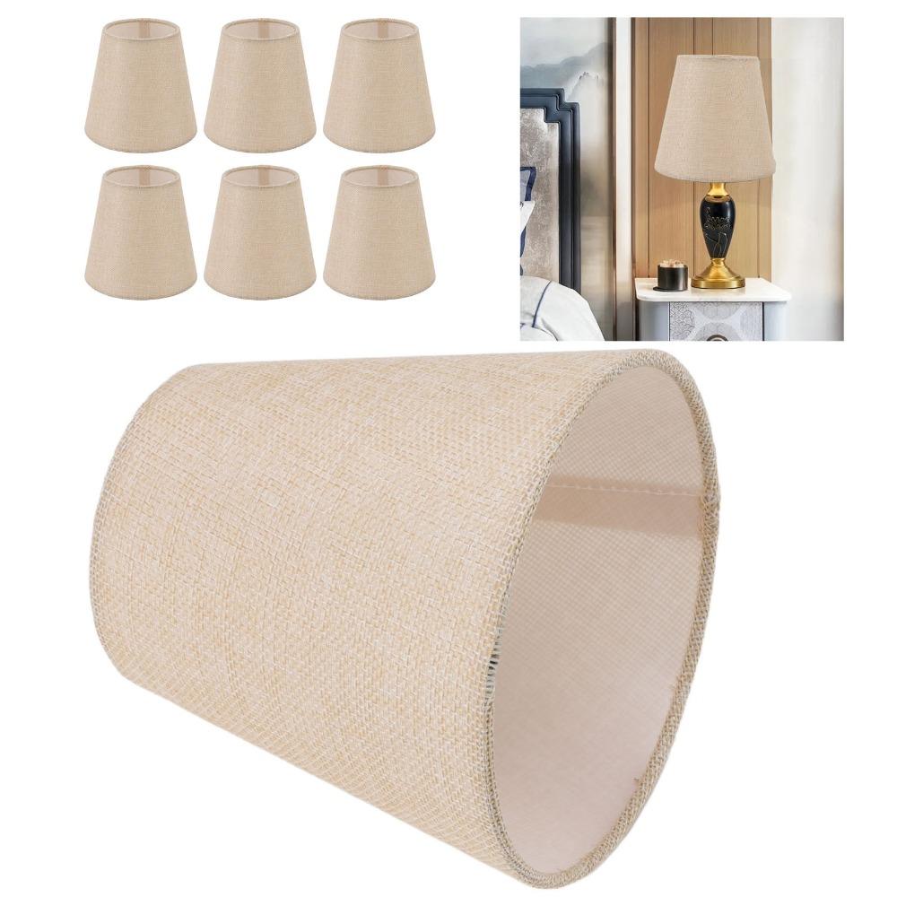 6PCS Clip On Design Lamp Cover 5.1 Inch Height Small Lamp Shades Modern Lampshade  Indoor Lamp