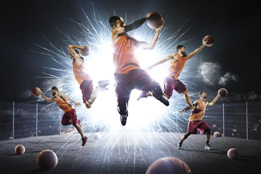 Photomural Street Basketball Self-Adhesive Mural 208x146