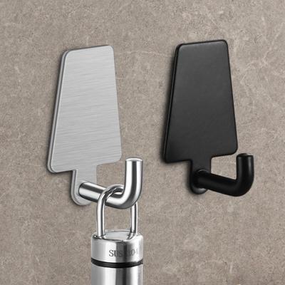 304 Stainless Steel Punch-Free Wall Hook for Bathroom, Kitchen, Entryway - Hang Towels, Clothes, Keys