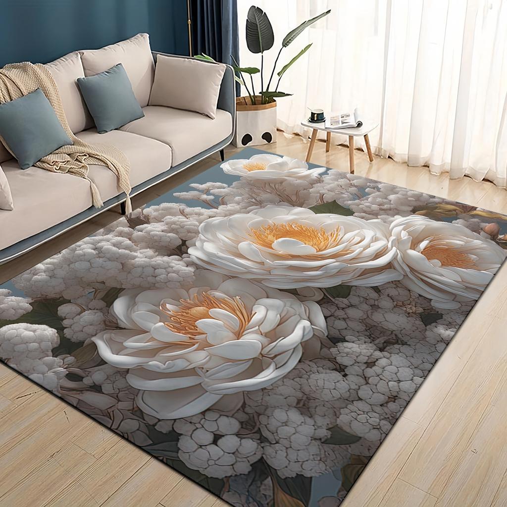 27 Style New Colorful Rose Romantic Flower Love Carpet Rug for Living Room Bedroom Home Sofa Decoration,kids Non-slip Floor Mat