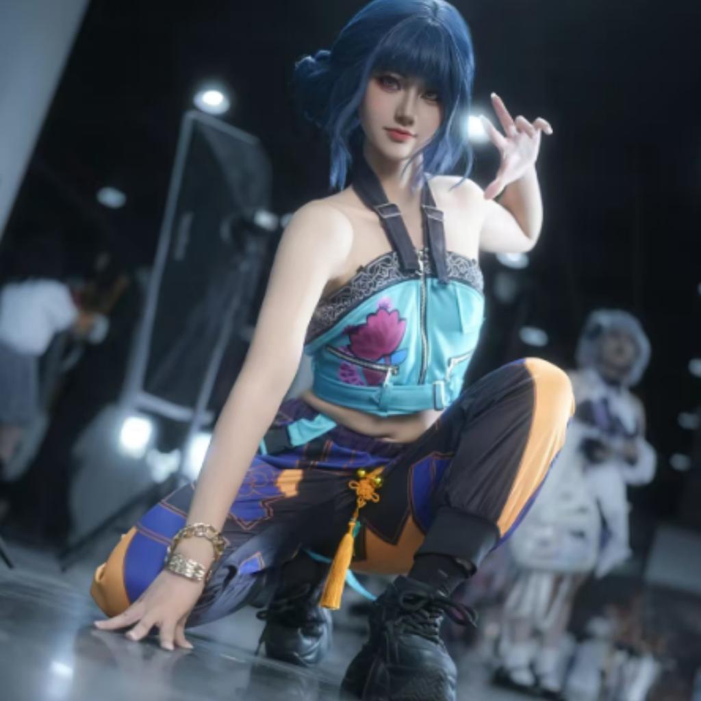 2025 Zoey Mira Rumi 3D Print Cosplay Costume Halloween Carnival K-Pop Hunters Girl Group Idol Role Play Dress Up Outfit