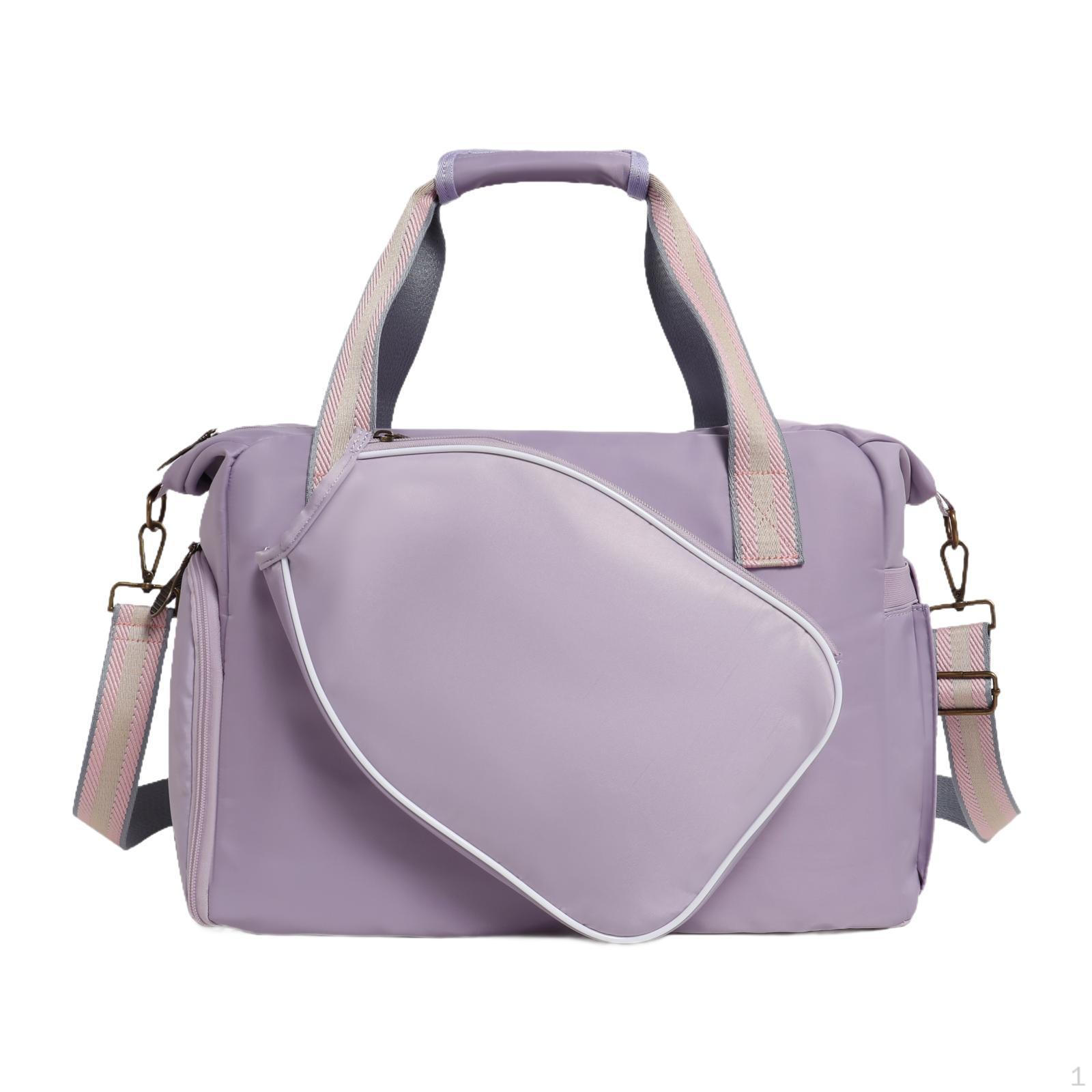 

Сумка для ракетки для піклболу Сумка-тоут Легка Багатоцільова для жінок Чоловіків Спорт фіолетовий