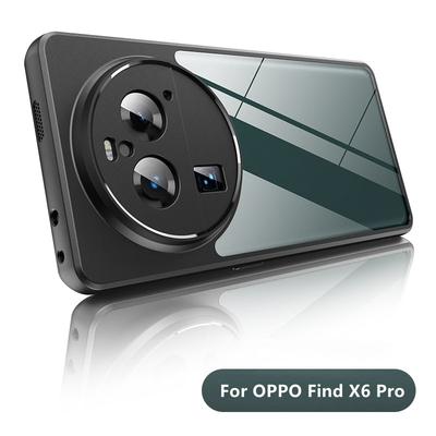 Pro pouzdro OPPO Find X6 Pro Pro kryt OPPO Find X6 Pro Funda Shell Tvrdý průhledný PC Průhledný TPU okraj Ochranný zadní nárazník