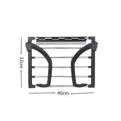 1 Pcs Folding Towel Drying Rack Stainless Steel Hanger with Clip Balcony Windowsill Hanger WBL