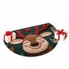 Water-absorbing Christmas Door Mat Gingerbread Man Pattern Christmas Decor Bathroom Mat Santa Claus Design Door Carpet