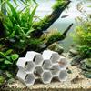 Hollow Out Aquarium Cave Shelter 3D Printed Honeycomb Layers Fish Shrimp Hideout Plastic Shrimp Shelter Decorations