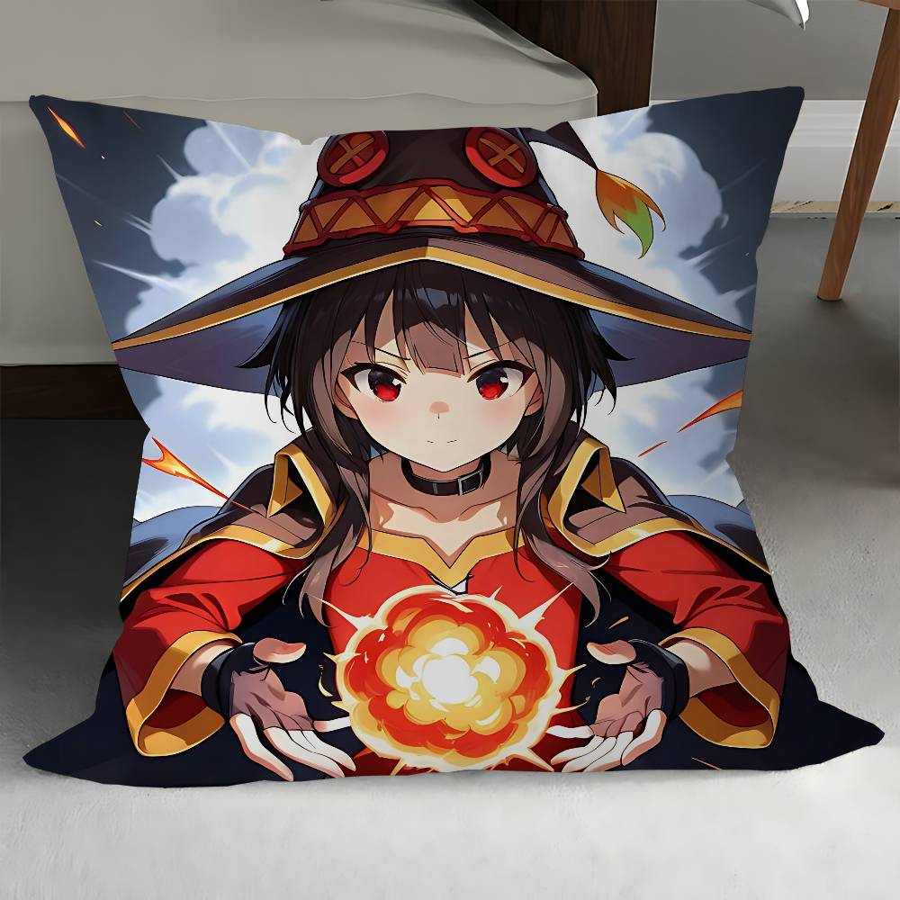 

Anime Megumin Pillow Anime Pillow Sofa Bed Head Pillow Cover Cushion Cover 45x45 Cm Fashion 12x12Inch