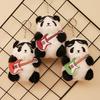 Rots Panda Pop Lappenpop Muziek Gitaar Zwart En Wit Simulatie Pluche Kinderspeelgoed