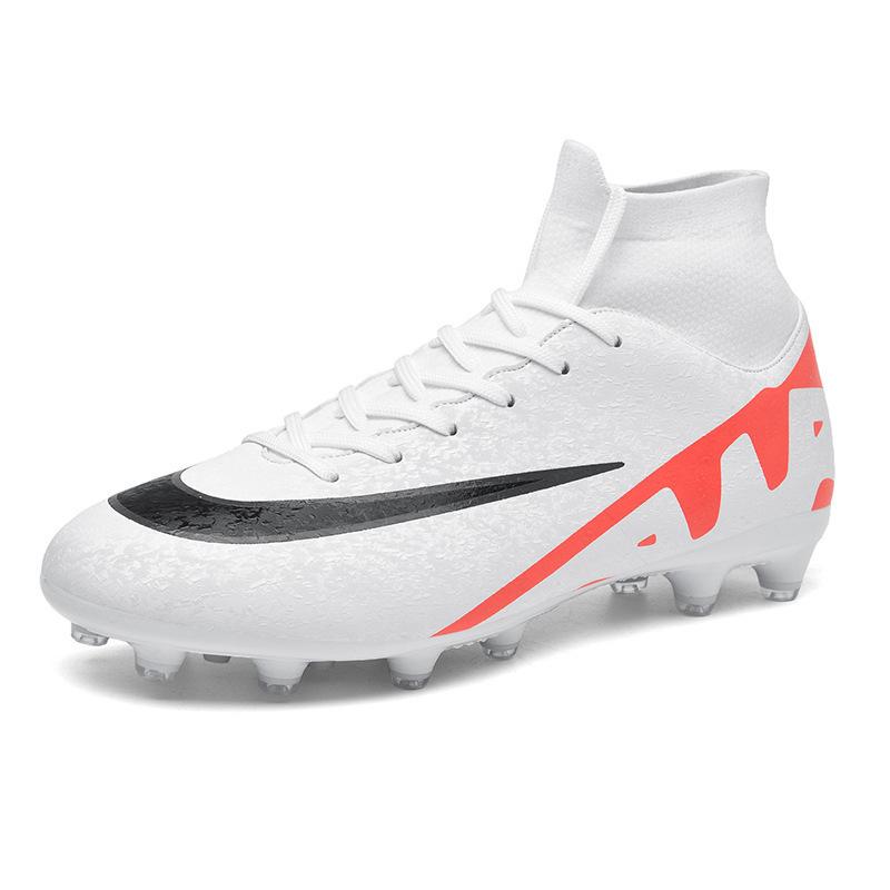 2025 new high-top football shoes AG long nails TF broken nails youth men's and women's shoes training competition sports shoes