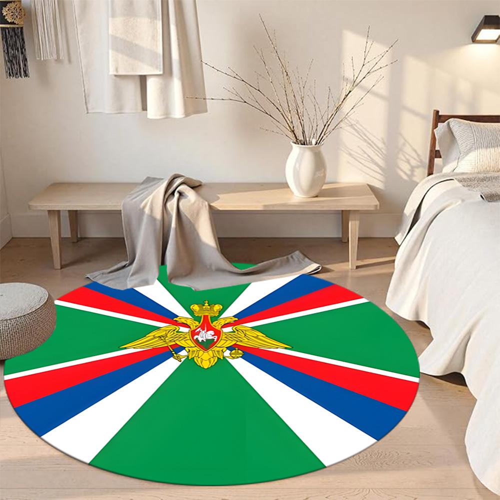 Eagle Round Office Rug Design for Game Room Dormitory Entryway Outdoor Antislip Round Carpet Decorate Offices Perfect Gift for Friends Family