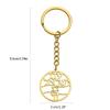 Hebrew Letter Pendant Blessing Jewish Hexagram Keyring Titanium Steel Hexagram Keychain Fashion Accessory for Bag Key