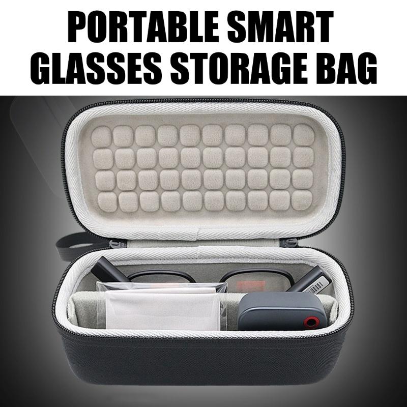Protective Hard Shell Carrying Case For INMO GO3 Glasses With Soft Lining And Compact Design Multiple Compartment
