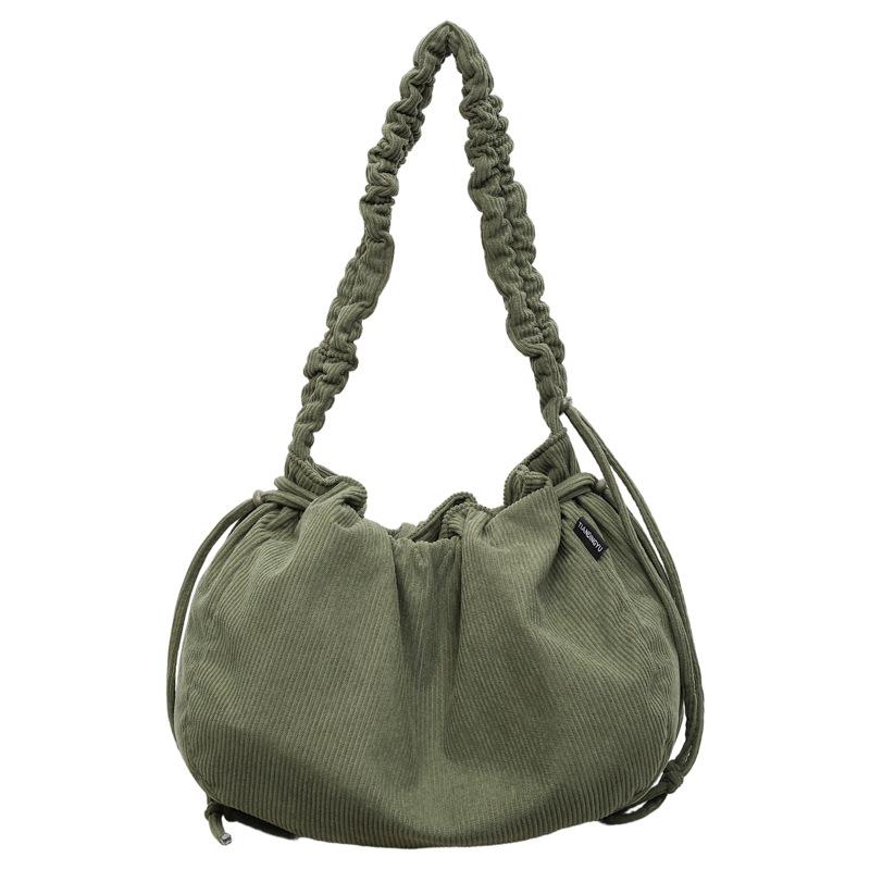 Korean Style Corduroy Crossbody Bag Women 2026 New Trendy Cloud Bag Fashi Casual Versatile Single Shoulder Bag