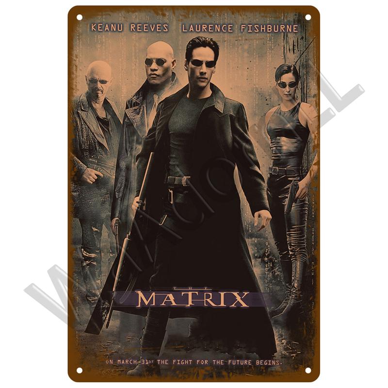 Retro Tin Sign Aesthetic Living Room Metal Wall Decor Decoration Cinema Vintage Metal Sign Movie Industrial Deco Films Poster