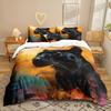 Serie Animata Stampa Digitale 3D Set Biancheria da Letto Tre Pezzi Lenzuolo Copripiumino