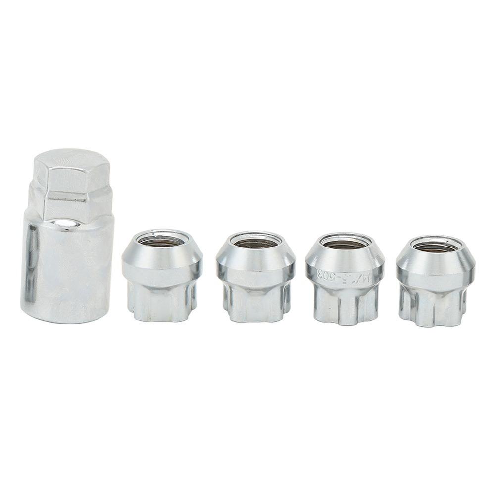 5PCS Cone Seat Wheel Lock Bolts Stainless Steel Wheel Lock Set Wheel Lock Kit Auto Shop