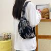 Stylish Wrinkled Nylon Chest Bag With Unisex Design Perfect For Travel