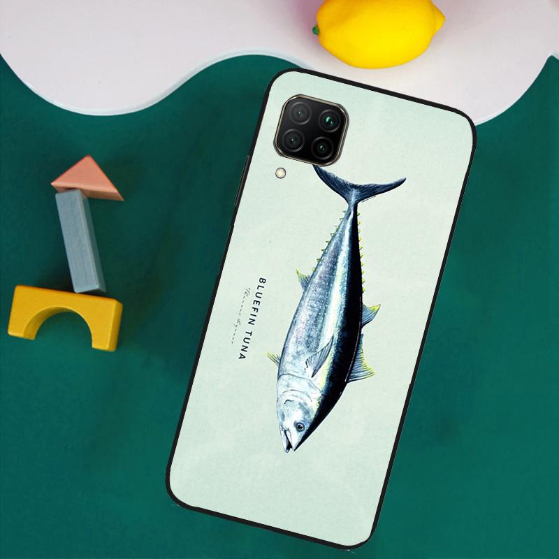 Bluefin Tuna For Huawei Nova 9 10 SE 8i 11i 12i 12s Y60 Y61 Y70 Y90 Y72 Y73 Y91 P60 Pro P40 P30 Lite Case
