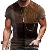 European and American Cross-border Fashion Wholesale New Arrivals for Menn Style Loose-fitting Casual T-shirts with Crew Neck