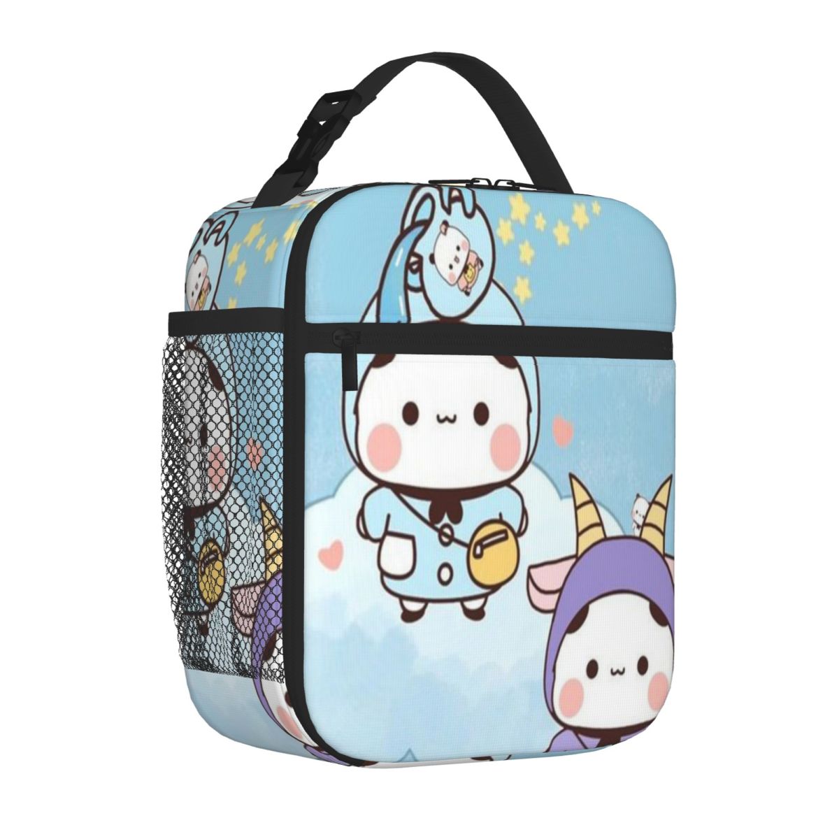 Bestselling Cute Bubu Is Flying In The Cloud Solid Color Neoprene Lunch Bag Weekend Getaway Thermal Tote One Size