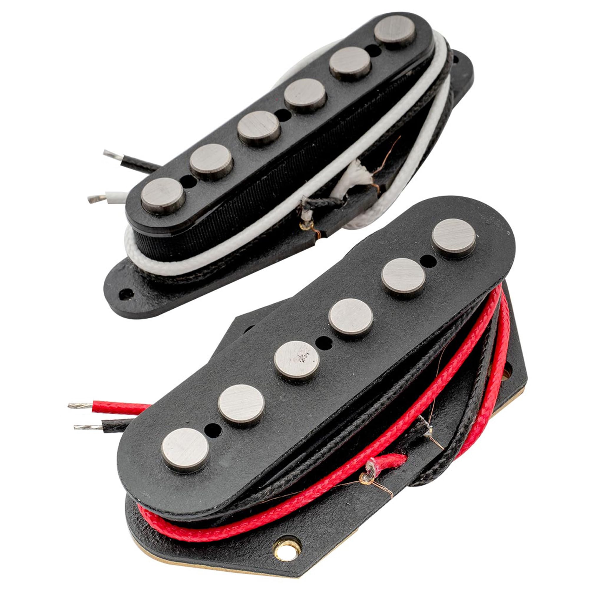 Artec Alnico 5 Telecaster Pickup Set (TL Neck/Bridge PU) for Electric Guitar, Black