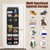 10 Tier Over the Door Shoe Organizer Nonwoven Hanging Door Shoes Rack with 20 Compartments Large Capacity Hanger Storage Bag